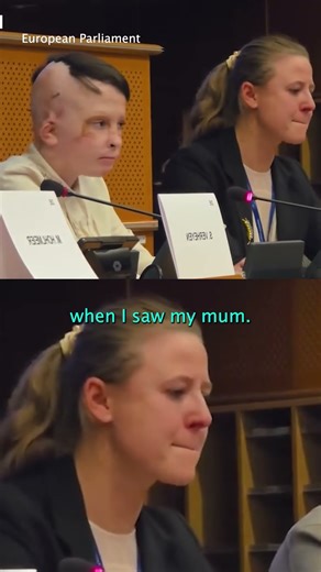 Interpreter too emotional to translate for Ukranian boy