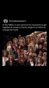 5M views · 7.2K reactions | In the 1980s, amidst a wave of musical philanthropy, Swedish metal bands united under the banner of Swedish Metal Aid. Inspired by global initiatives like Band-Aid and USA for Africa, they recorded “Give a Help Hand” to support famine relief in Ethiopia. | History In Pictures | Facebook