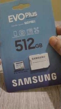 Unboxing Samsung's SD Memory Card 512GB + adapter with 160MB/s speed. Drop your storage hacks below!