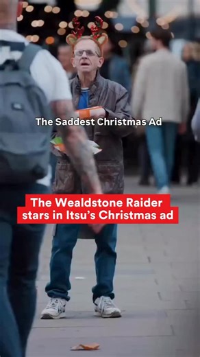 The Drum on Instagram: "The Wealdstone Raider is back this time starring in @itsuofficial’s Christmas ad  After receiving major vitality for their recreation of The Wealdstone Raider meme some months back, the brand has continued on. #itsu #Christmas #Christmasad #meme #whitehawkfc #wealdstoneraider"