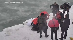 'I don't know that he would have ever been found,' Chicago SWAT team says of dangerous water rescue in Lake Michigan