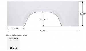 Winnebago Class A Single Axle Fender Skirt FS5011