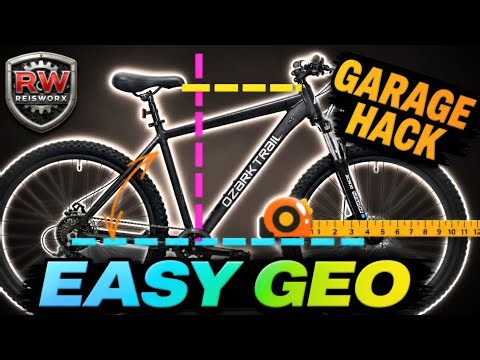 The Easiest Way to Measure Your Bike Geometry. Garage Hack!