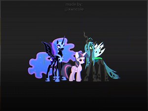 Twilight vs. Villains: Nightmare Moon & Chrysalis Confrontation