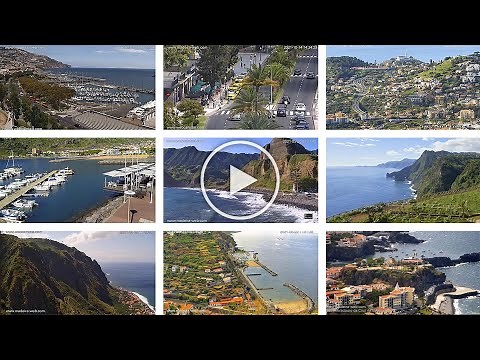 Madeira Island Live Rolling Multi-cam Streaming 24/7 – 13 cams and local weather