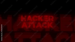 Hacker Attack Red Warning Error Alert Computer Virus alert Hacking Message. Virus alert Glitch. cyber attack, protection, safety internet security. cyberspace. online cyber attack, threat breach