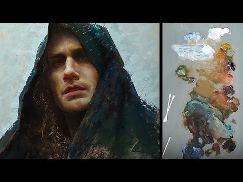 Sketching Geralt of Rivia in Oils - Alla Prima Process Walkthrough