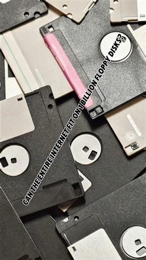 The Internet vs. 1 Quadrillion Floppy Disks!