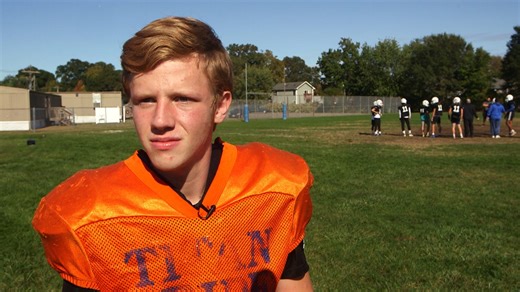 Keansburg football player overcomes amputation