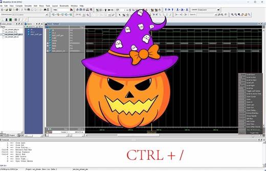 FPGA ModelSim查看和定义快捷键