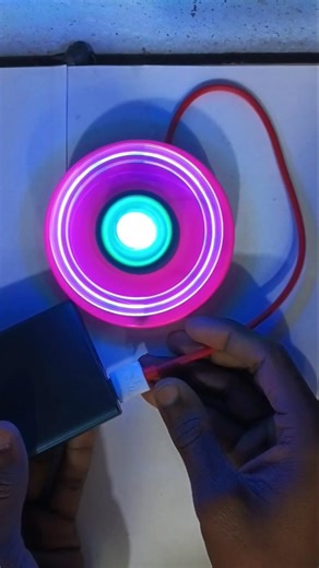 DIY Circle LED Light 🌈 | Power Bank se banaye Gajab Light! #shorts #diy #tech