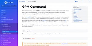GPM Command | Grav Documentation