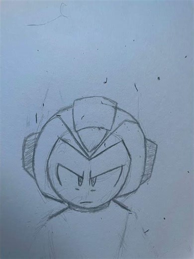 A quick drawing of mega man X in my style