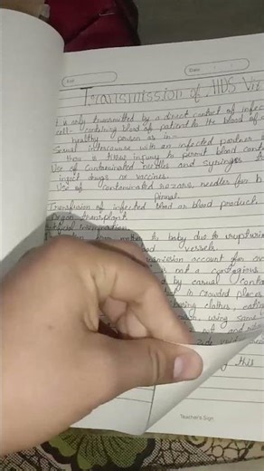 Class 12 ⭕ project file AIDS science #biology #viral #video #viralvideo #viralshorts