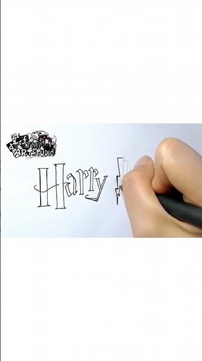Drawing Harry Potter Logo #shortsfeed