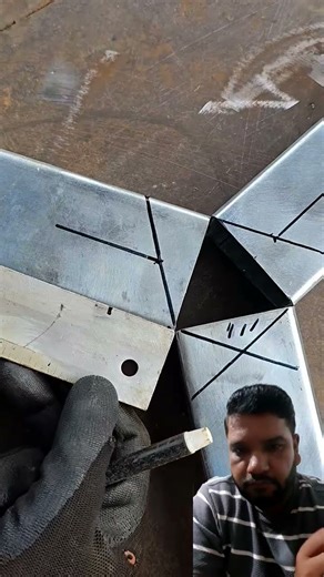 technique of joining three thin square iron rods #shorts #trending #viral #love #youtube #tiktok #yt