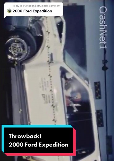 Reply to @trumpdonaldtrump8 2000 Ford Expedition Crash Test | Flip To Watch | #cars #crash #crashtest #ford #fordexpedition #expedition