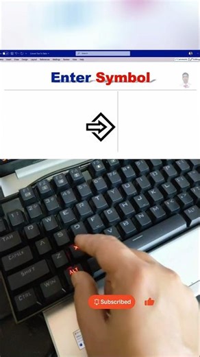 Enter symbol tricks | #symbol #enter #tricks #windows #keyboard #computer #mstechtricks #typing