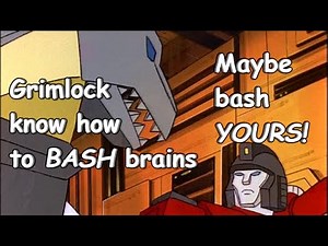 Transformers G1 Cartoon - Funny Dinobots clips