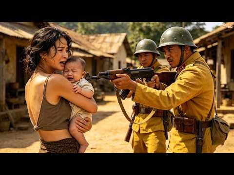 The Japanese troops slaughtered the villagers mercilessly, even infants were not spared.