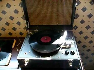 Talking book record player for the blind
