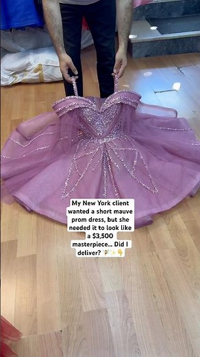 Would you wear this $3,500 mauve dress to prom? 🎀✨ #promdress #prom2026 #shorts