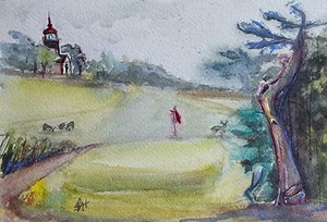 Pacific Grove Golf Links (mini Art Print) - Etsy