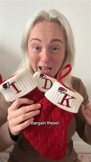I’m obsessed with these mini Christmas stockings 🥹 they are just so cute! you can pick any letter you want to go on them, the quality of these are just amazing! they look so perfect on top of a fireplace ✨ https://t.site/4p3A3hT | Inpoetryme