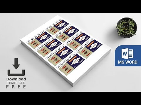 How to Create Product Label I MS Word Tutorial ⬇ DOWNLOAD FREE (2022)