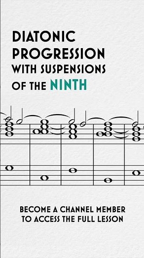 Diatonic Progression with Suspensions of the Ninth