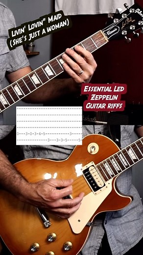 3 essential Led Zeppelin guitar riffs you should learn #guitarlesson #ledzeppelin #livinlovinmaid #heartbreaker | Anthony Parker and the Near Life Experience