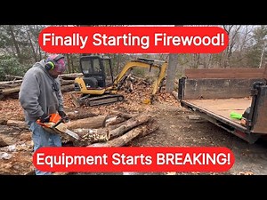 Game-Changer for Firewood: Conveyor Setup, Log Splitter Upgrade & Chainsaw Fail