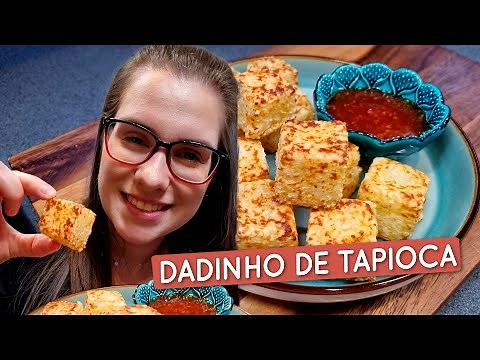 Dadinho de tapioca assado, apenas 3 ingredientes, e delicioso!