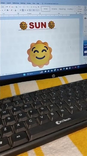 How to make a sun 🌞 symbol short trick in Laptop #viral #sun #subscribe #asmr