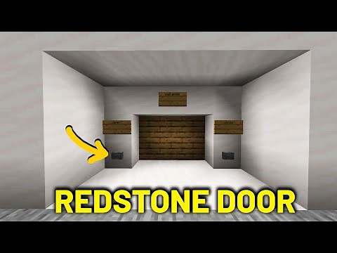 How to Build a Fully Automatic Redstone Door in Minecraft