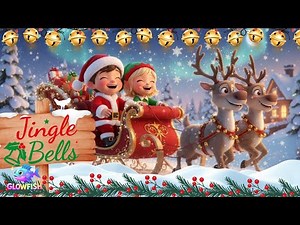 Jingle Bells Nursery Rhyme | Aussie Christmas Song for Kids | Glowfish