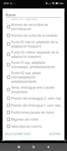 Ver kilometraje en caja de Cambios