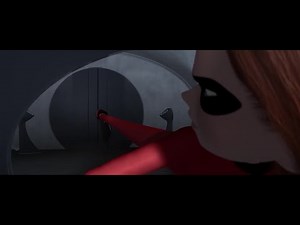 Elastigirl's superpowers moment (The Incredibles 2004)