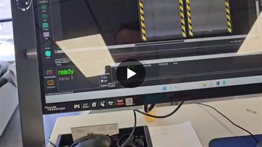 Automatic edge recognition as you can see the Kuris cutting using our automatic scanning solution to see the height of the material, and makes a perfect precise cut every time. Jack@kurisusa.com | KURIS USA