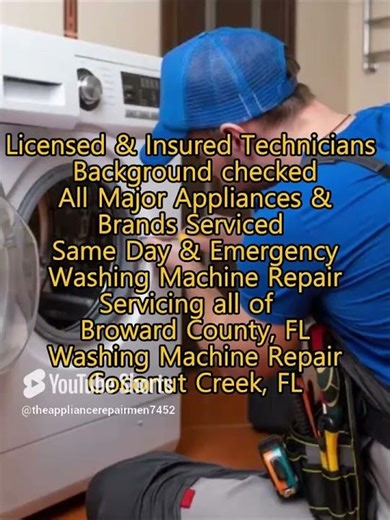 Washing Machine Repair Coconut Creek, FL 305 563 8308