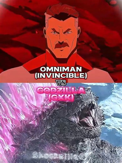 Evolved Godzilla (GXK) vs Omniman (Invincible) |#godzillaxkongthenewempire #invincible
