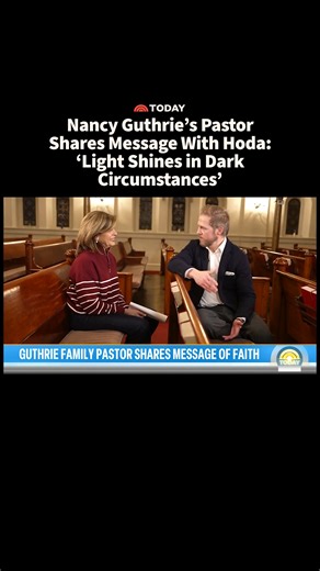 TODAY on Instagram: "Hoda Kotb sat down with Nancy Guthrie's Pastor Michael Rudzena to send a message of hope amid her search. The search for Nancy, Savannah Guthrie’s mother, has now entered its 10th day. Anyone with tips can contact the FBI at 1-800-CALL-FBI."