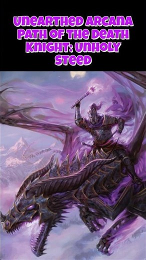 #dnd New Feat - Unholy Steed