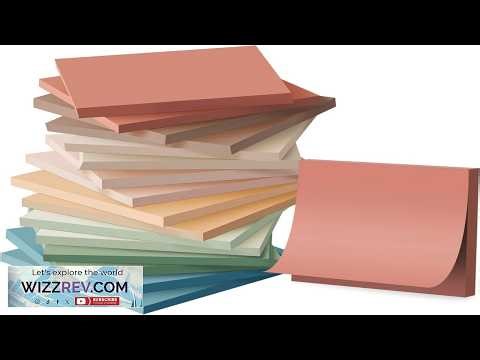 (16 Pack) Sticky Notes 3x3 Vintage Colors Sticky Pads Recyclable Easy