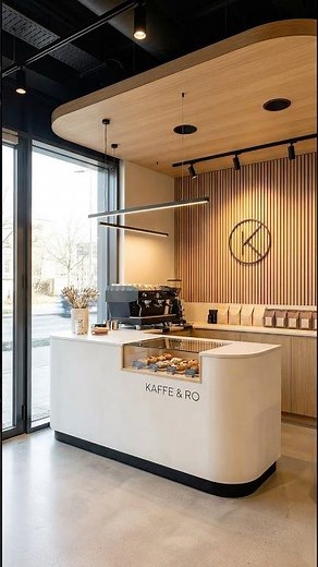 "Building a Dream Cafe: Curved Counter & Timber Wall ☕️🇦🇺"