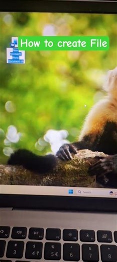 How to create File in pc #laptop