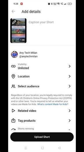 How to Upload Custom Thumbnail on YouTube Shorts | Youtube Shorts Thumbnail #shortsvideo #short