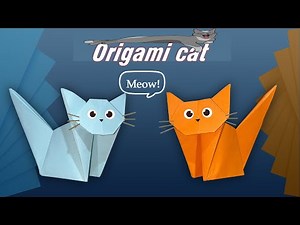 How to make an origami cat | full tutorial video