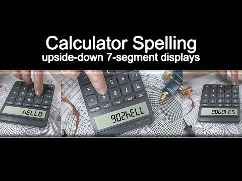 Calculator Spelling - Upside-down displays