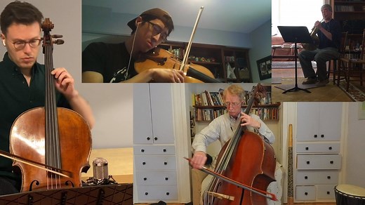 The Danny Boys of the CSO—double bass Daniel Armstrong, viola Danny Lai, cello Daniel Katz and Associate Principal Horn Daniel Gingrich—perform this classic tune, also known as the Londonderry Air, in an arrangement by Armstrong that is adapted from Bill Evans’ beautiful piano solo. | Chicago Symphony Orchestra